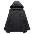 thumbnail image 4 of Wyongtao Men's Pullover Winter Workout Thin Hoodie Jackets Full Zip Windbreaker Coats,Black XXXXL, 4 of 5