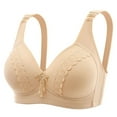 thumbnail image 2 of LSLJS Ladies Traceless Comfortable No Steel Ring Breathable Gathering Bra Woman Underwear, 2 of 4