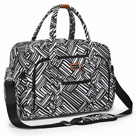 WelaVila Diaper Bag Tote: Stylish Tote Diaper Bags with Changing Pad, Stripe, 1 pk