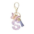 thumbnail image 1 of Meitianfacai Fashion 26-letter Key Chain Pendant Butterflys Tassel Key Chain Elegant Fashion Multi-functional Use, 1 of 5