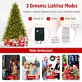 thumbnail image 5 of Gymax 7 FT Pre-Lit Xmas Tree 3-Minute-Setup Artificial Christmas Tree w/ LED Bulbs, 5 of 9
