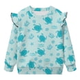 thumbnail image 5 of DISNIMO Sea Turtle Printed Pullover Tops for Girls Long Sleeve T-Shirts Shell Crewneck Sweatshirt Fall Winter Clothes 2-3 Years, 5 of 7