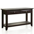 thumbnail image 1 of Furniture of America Bonner Transitional Wood 2-Drawer Console Table in Espresso, 1 of 7