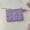 Purple, variant on Woolen Knitted Coin Purse, Color-blocked Cosmetic Bag, Portable Makeup Organizer, Mini Storage Pouch for Travel & Daily Use