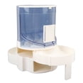 thumbnail image 3 of Comedero automático para perros y gatos, de doble capa, con compartimentos separados para agua seca y húmeda, con rotación y dispensador de agua para mascotas pequeñas y medianas, color azul claro., 3 of 14