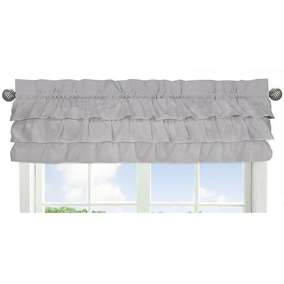 Harper Grey Collection Window Valance