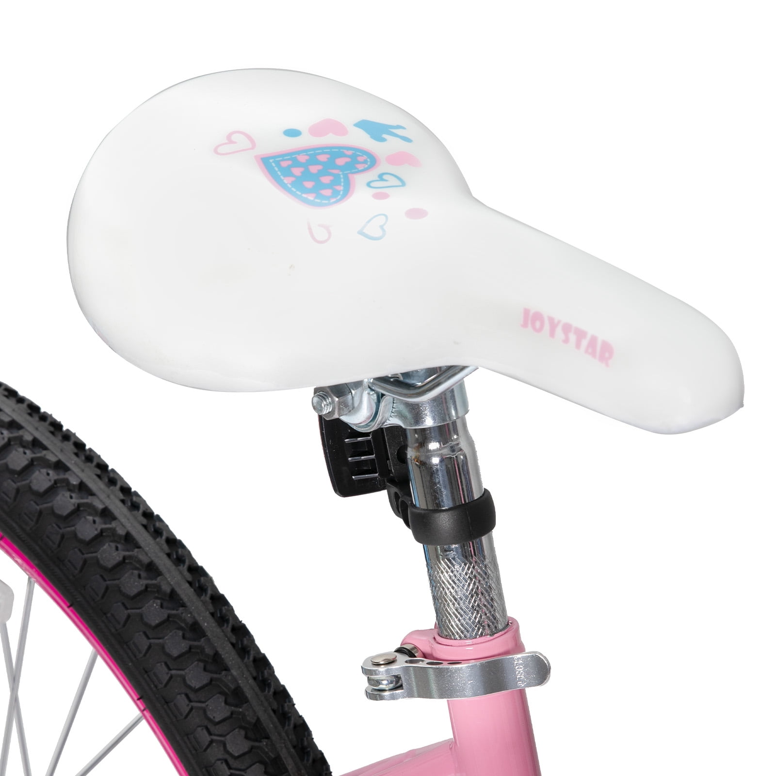 JOYSTAR 24 inch Girls Bike for 8-12 Years Old, Kids Bike with Handbrake, Pink