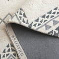 thumbnail image 5 of SAFAVIEH Casablanca Jannine Geometric Shag Runner Rug, Ivory/Grey, 2'3" x 6', 5 of 8