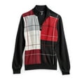 thumbnail image 2 of Turtle Bay New York Men's Casual Color Block Sweater - with Quarter Zip & Long Sleeves, 2 of 6