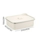 thumbnail image 3 of Recipiente hermético de almacenamiento de alimentos de acero inoxidable apto para microondas | Acero inoxidable 403 | A prueba de fugas y sin olores | Libre de BPA | Beige | 1 pieza | 23,5x19,1x9,6, 3 of 6