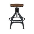thumbnail image 3 of Bowery Hill Metal Adjustable Height Backless Stools Set of 2 in Dark Gunmetal, 3 of 14