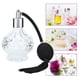 thumbnail image 5 of Botella de perfume de vidrio retro, rellenable, con borla, vacía, atomizador, 80 ml, 5 of 14