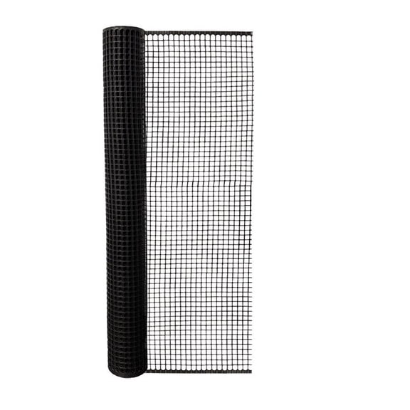Tenax Lightweight Tear Resistant Mesh Hardware Fence Net, 3x15 Feet, Black