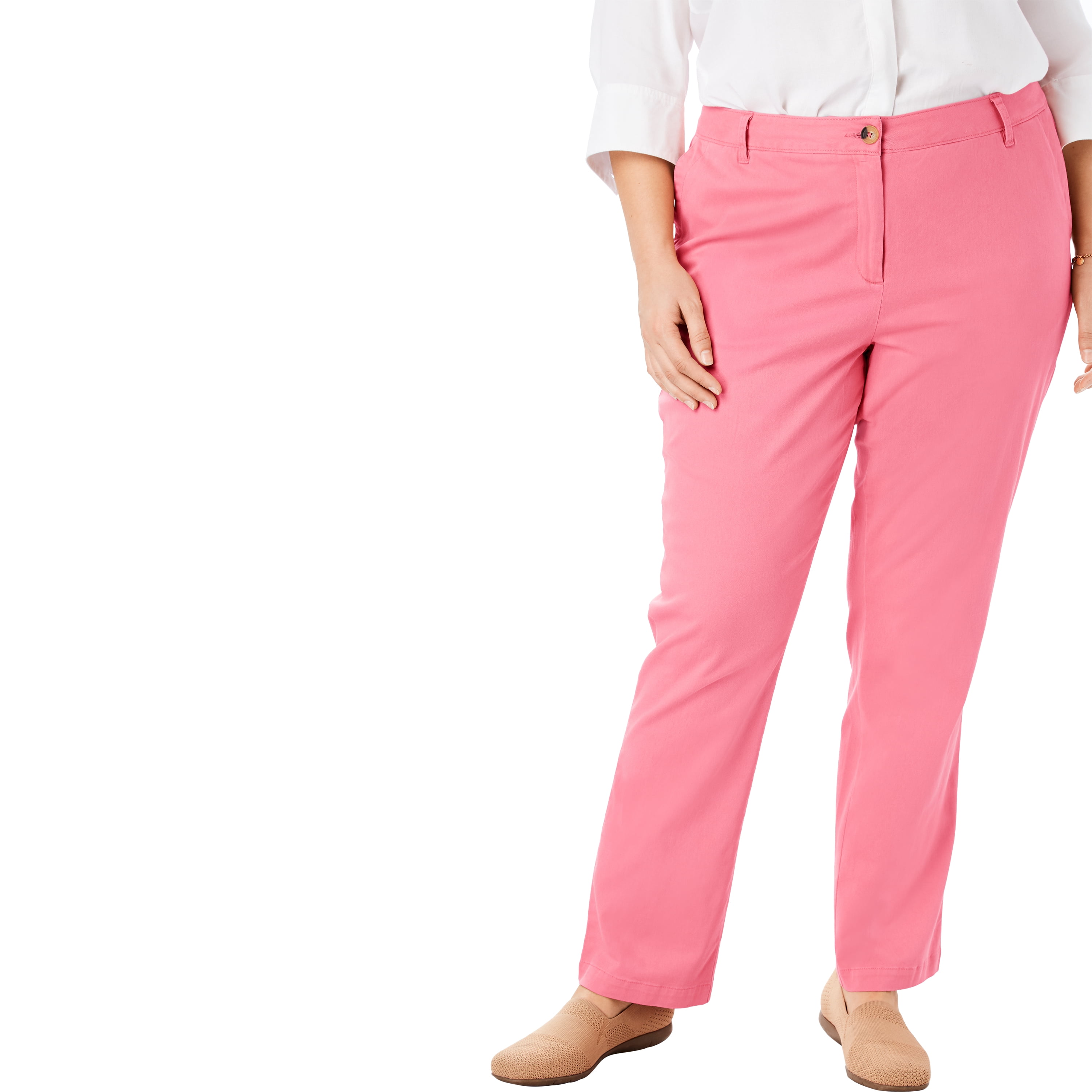 Petite Straight Leg Chino Pants 