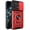 Red, variant on CSmall for Xiaomi Poco X6 Pro 5G Case with Slide Camera Lens Cover, Military Grade Shockproof Protection Cover with Rotate Ring Kickstand Case for Xiaomi Poco X6 Pro 5G/Redmi K70E 5G SJ Black