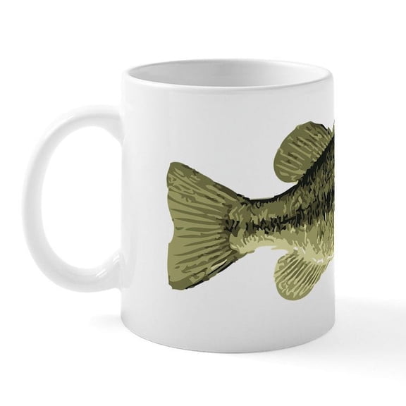 CafePress - Largemouth Bass Mug - 11 oz Ceramic Mug - Novelty Coffee Tea Cup