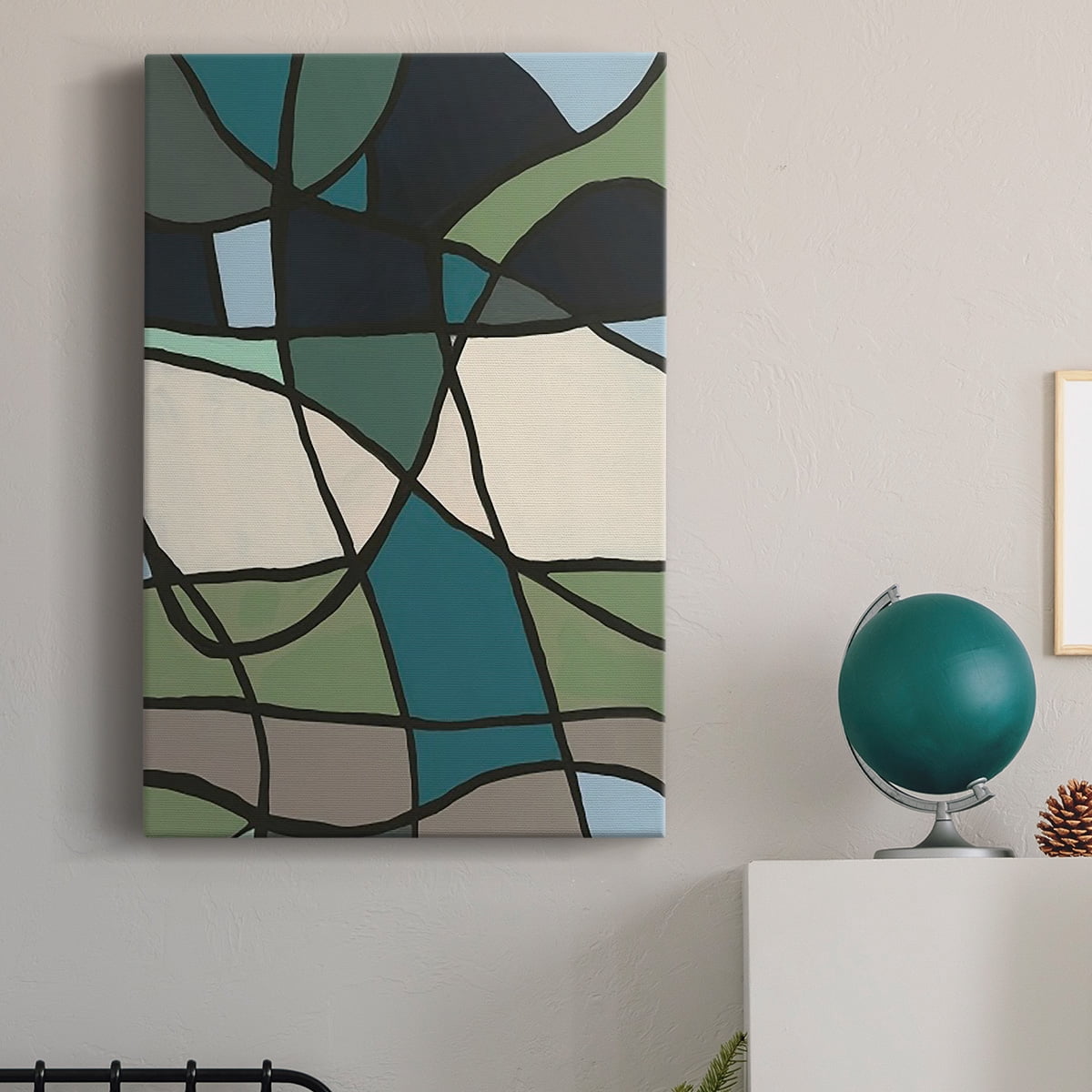 Multicolor Stained Glass I Premium Gallery Wrapped Canvas - Ready to Hang