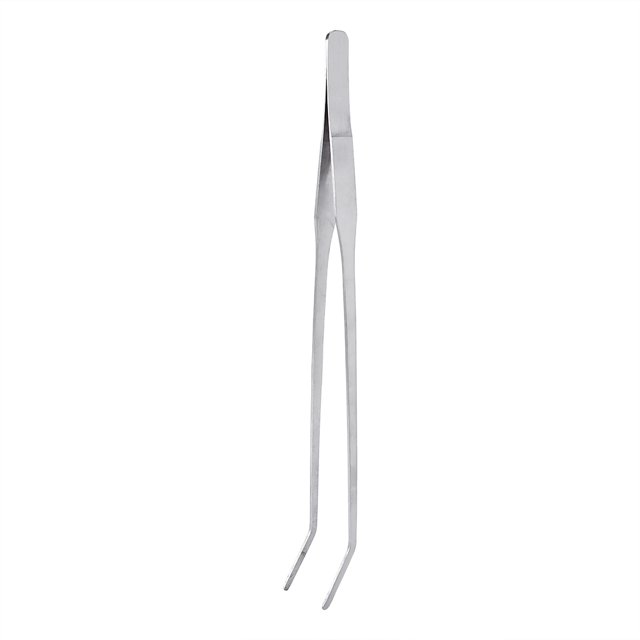 Pinzas de tijera de acero inoxidable de 27 cm para acuario, plantas curvas vivas, pinzas largas, pecera, acuario C