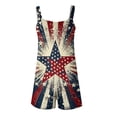 thumbnail image 6 of JULMCOMO 4th of July Rompers for Women American Flag Sleeveless Casual 1776 250th Year Outfits Independence Day Red White Blue Short Pants with Pockets Sky Blue L, 6 of 6