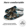 thumbnail image 6 of KLL Cute Skeletons Figurines Pattern Adult Unisex Cozy Slippers,Fuzzy Slip-on Slippers TPR Sole Slippers Comfort Plush Home Footwear for Indoor & Outdoor-8, 6 of 7