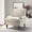 Spring, variant on Upholstered Floral Armchair Single Lounge Sofa Accent Chair Nailhead Trim Removable Cushion Wooden Legs Home Living Room Beige