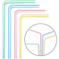 thumbnail image 1 of 2023-200pcs Pajitas de plástico Pajitas desechables de rayas multicolor para cama-1 LingWen 8390605765520, 1 of 1