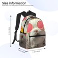 thumbnail image 2 of Easygdp Floral Sunglasses Cat Art Mochila Casual para Portátil, Mochila para Escuela, Viajes, Negocios, 2 of 6