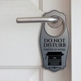thumbnail image 5 of Do Not Disturb Writer At Work Door Hanger | House or Business Door Sign - Light Grey, 4" x 8", 5 of 8