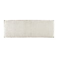 thumbnail image 4 of Feeney Upholstered Bench, Brown Frame with Off-White Handwoven Fabric, 4 of 12