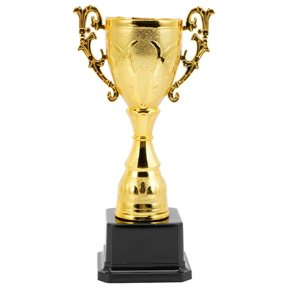 KALLORY 1Set Golden Cup Shape Trophy for Kids Awards in Soccer and Other Sports 8.3x4.3in