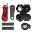 thumbnail image 3 of Encendedor de cigarrillos para motocicleta de 12V, cargador USB Dual, soporte para manillar resistente al agua, 3 of 8