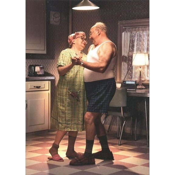 Avanti Press Couple Dancing In Kitchen Anniversary Card