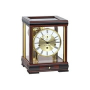 Hermle 22998070352 Bergamo Mantel Clock - Mahogany