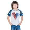 thumbnail image 5 of MKOSPLRT 3-14 Years Patriotic Shirts for Boys Girls Short Sleeve Red White and Blue T Shirts Crew Neck Funny Love Raglan Shirts, 5 of 8