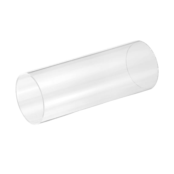 Uxcell Clear Rigid Acrylic Pipe, 51mm(2.01") ID x 55mm(2.17") OD 12" Round Polycarbonate Tube Plastic Tubing for Plumbing, Lighting, Aquarium, DIY Projects