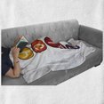 thumbnail image 6 of YOLO Soft Flannel Fleece Throw Blanket, Acronym Design with Colorful Circles You Only Live Once Lettering Geometric Pattern, Cozy Plush for Indoor and Outdoor Use, 50" x 70", Multicolor, by Ambesonne, 6 of 6