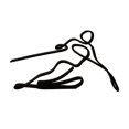 thumbnail image 1 of Binwennn Abstract Sculpture Pug Statues for Indoor Modern Abstract Face Metal Lines Figure Movement Art Metal Face Outline Geometric Frame Wire Table Top Minimalism, 1 of 8