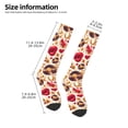 thumbnail image 2 of Rocae Skull Retro record lips for Novelty Casual compression Socks For Women Men Contrast Color Stockings, 2 of 6