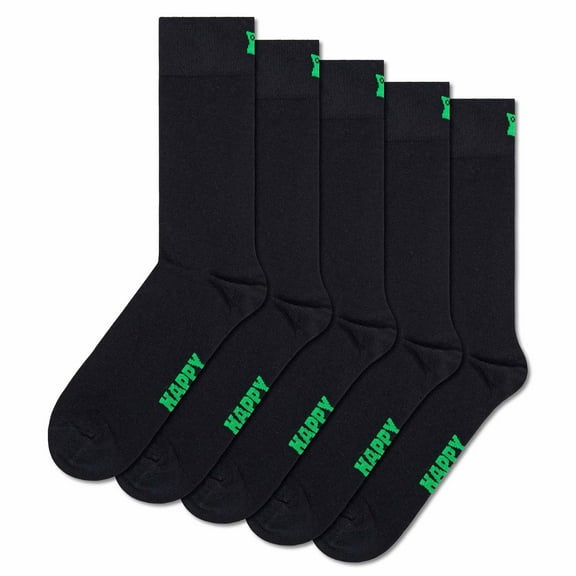 Happy Socks Unisex Socks Cotton Black 36-40