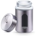 thumbnail image 4 of Juego de dispensador de especias de plata de 80 ml con ventana de visualización y ajustador de 3 niveles para especias/querubines, 4 of 7