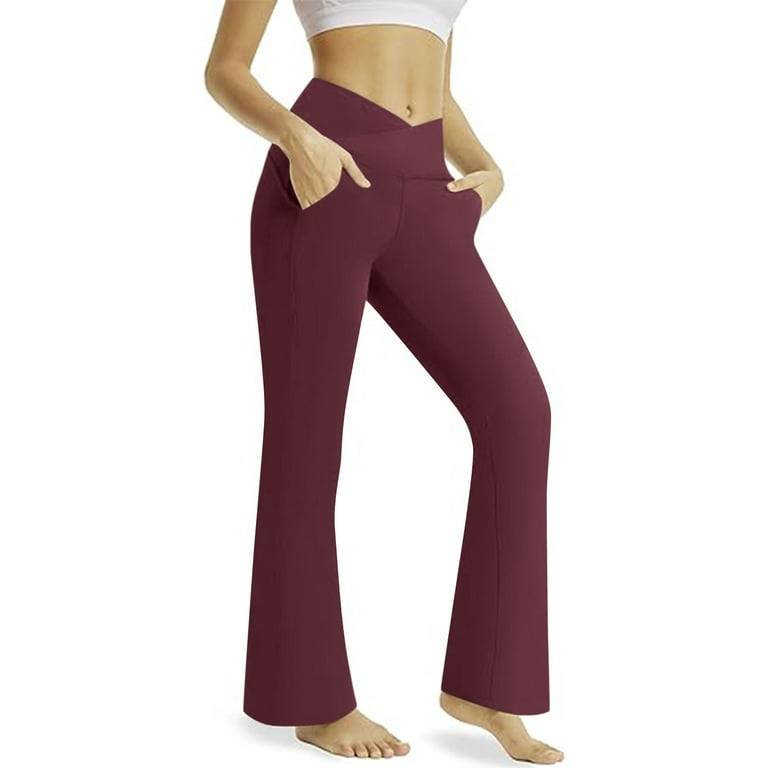 JUUYY Women's Bootcut Yoga Pants, Soft High Waist Workout Bootleg