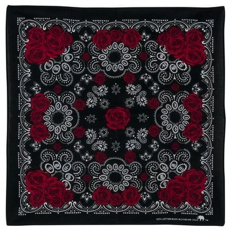 No Boundaries Black Rose Bandana