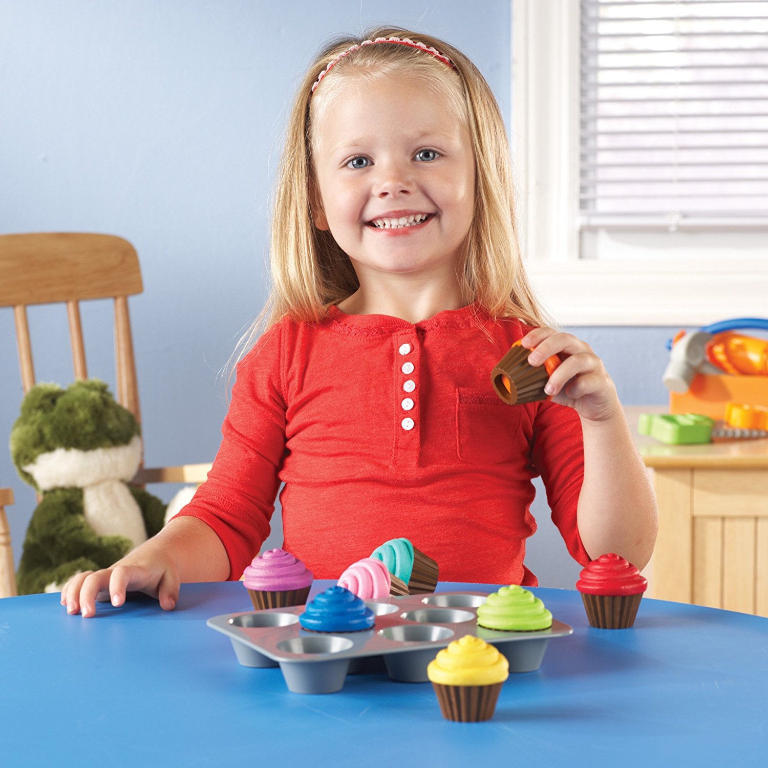 Learning Resources Smart Snacks® Shape Sorting Cupcakes - 9 Pieces, Boys and Girls Ages 2+, Educational Learning, Toddler Learning Toy - image 3 of 6