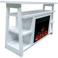 thumbnail image 6 of Hanover 32-In. Industrial Chic Electric Fireplace Heater with Deep Log Display and 5 Flame Colors, White, 6 of 7