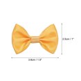 thumbnail image 2 of Uxcell 80pcs Orange Bow Ties 1.5"x1" Mini Bowknot for Crafting Little Satin Bows, 2 of 5