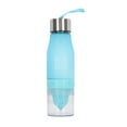 thumbnail image 1 of Exprimidor de limón con infusor de frutas, botella de agua portátil a prueba de fugas para viajes al aire libre para hombres y mujeres, 650 ml, azul, 1 of 14