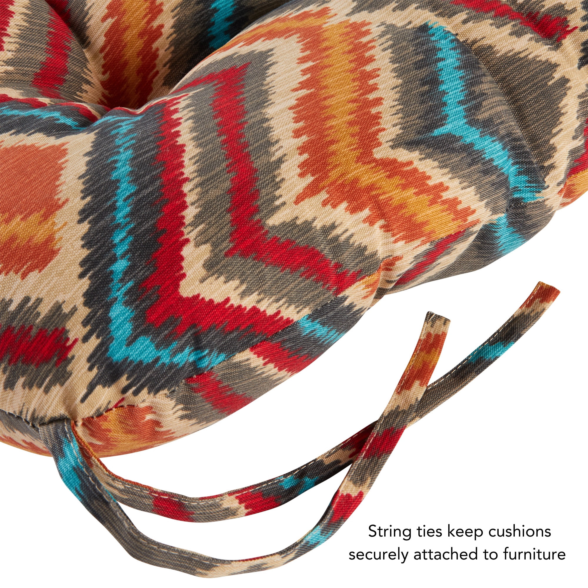 Greendale Home Fashions Outdoor Tufted 42'' x 21'' Chair Cushion, Set of 2, Surreal