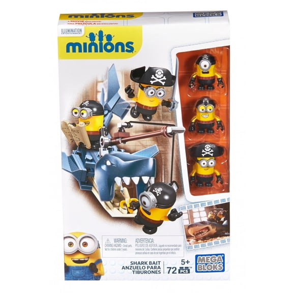 Mega Bloks Minions Shark Bait with 3-Buildable Figures