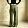 thumbnail image 5 of ClodeEU Women's High Waisted Draped Pleated Wide Leg Dress Pants,Slimming Casual Work Trousers ,Women's Plus XL, 5 of 8