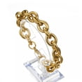 thumbnail image 7 of QQTDFG 11/13/15mm Mens Round Heavy Rolo Chain Link 316L Stainless Steel Bracelet Bangle-Gold-13mm-9.5 inches bracelet, 7 of 7